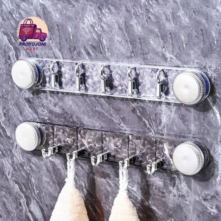 5 Hooks Rotating Suction Cup Hooks